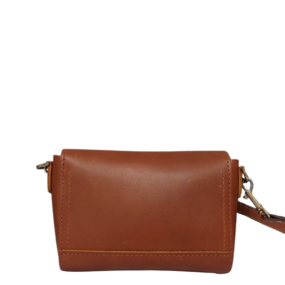 Portland Leather Goods Whiskey Leather Crossbody Bag EUC - Picture 4 of 11